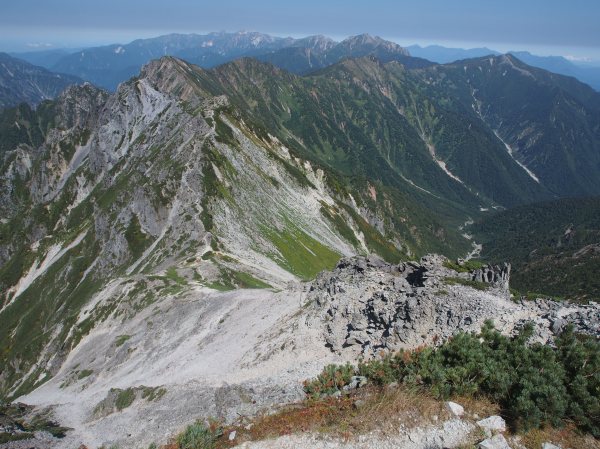 針ノ木岳からスバリ岳～赤沢岳～鳴沢岳～岩小屋沢岳と縦走