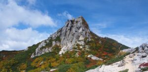 高瀬ダムからブナ立尾根で烏帽子岳