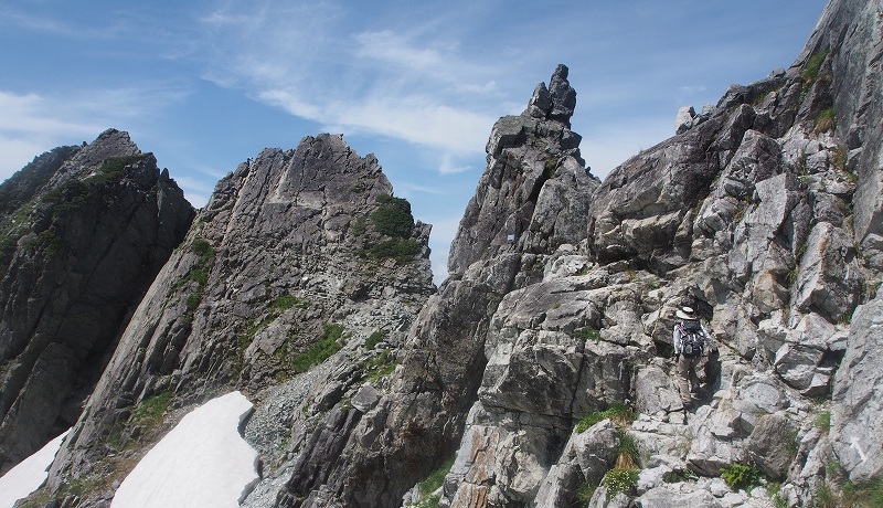 剱岳-別山尾根下山道-登山トレッキング初心者の北アルプス登山ルート