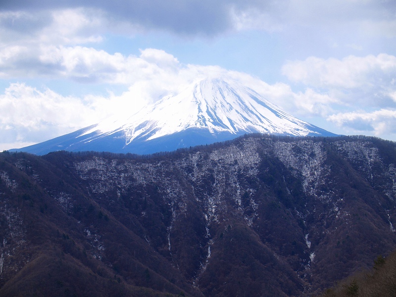 釈迦ヶ岳から富士山