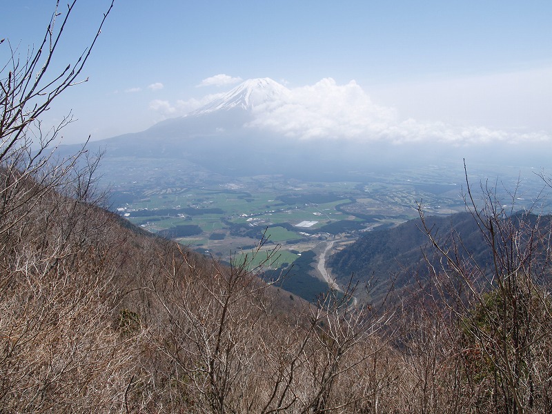 富士山の眺望が所々である