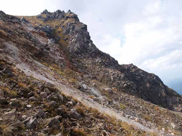 焼岳の溶岩ドーム