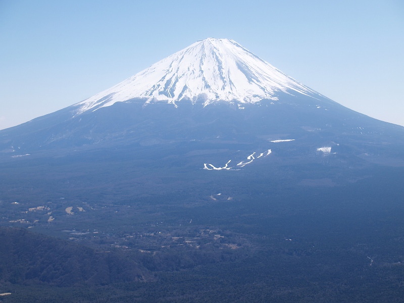 王岳から富士山