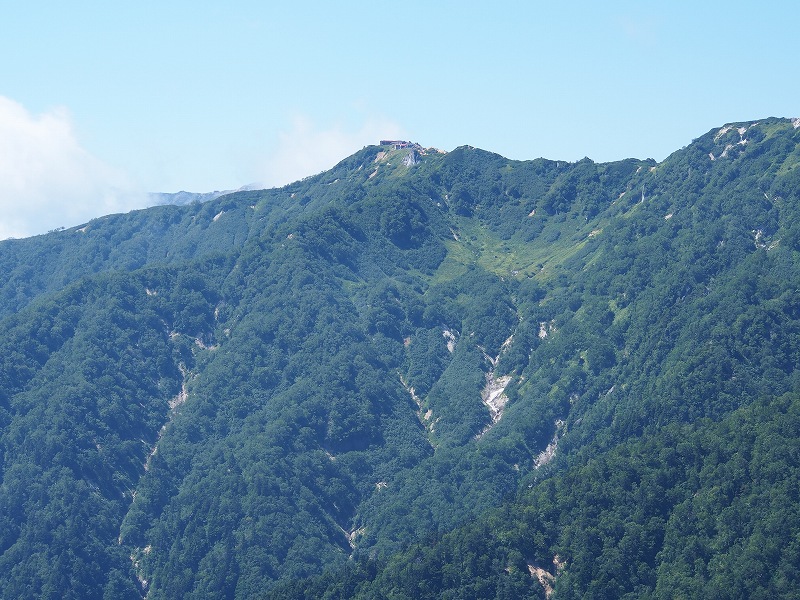 東沢岳から燕山荘