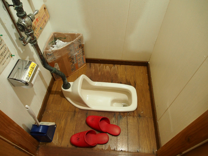 合併処理浄化槽が備えられた簡易水洗トイレ