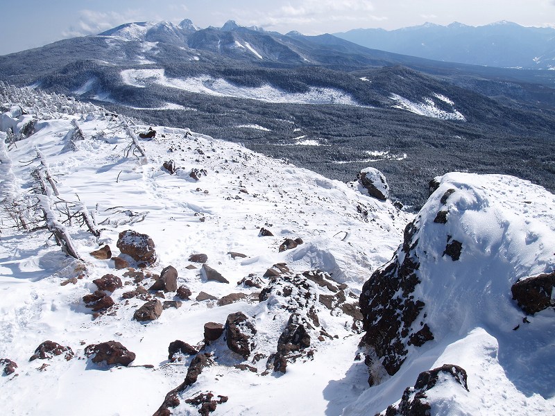 展望台から南八ヶ岳方面を撮影。